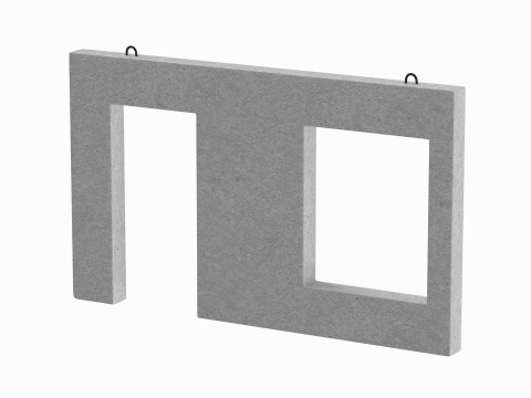 Concrete Wall Facade 3D 모델