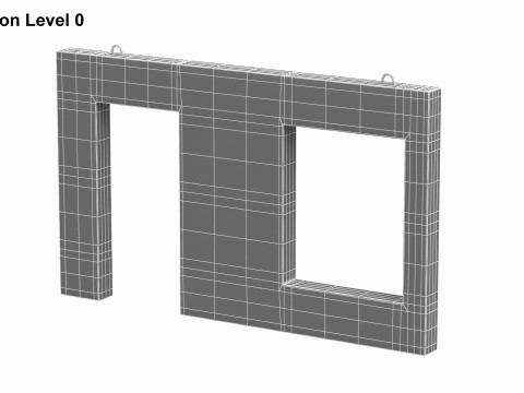 Concrete Wall Facade 3D 모델
