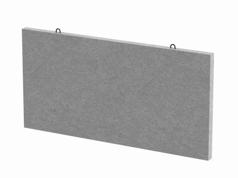 콘크리트 벽 외관 3D 모델