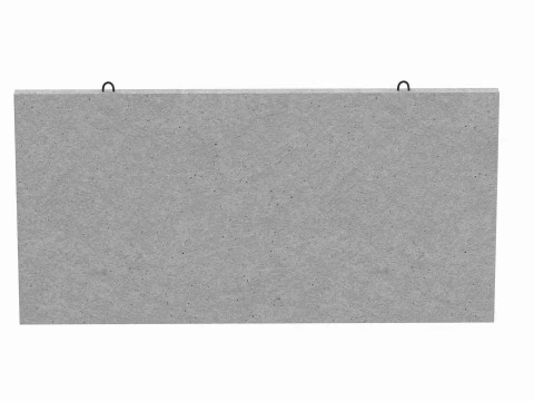 콘크리트 벽 외관 3D 모델