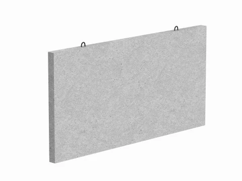 콘크리트 벽 외관 3D 모델