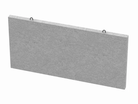 콘크리트 벽 외관 3D 모델