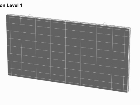 Concrete Wall Facade 3Dモデル