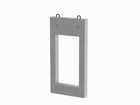 Concrete Window Panel Modelo 3D