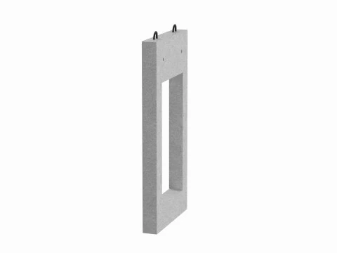 Concrete Window Panel 3D Model