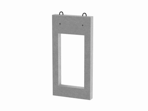 Concrete Window Panel 3D Model