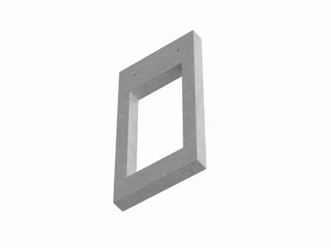 Concrete Window Panel 3D Model