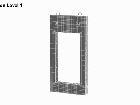 Concrete Window Panel Modelo 3D