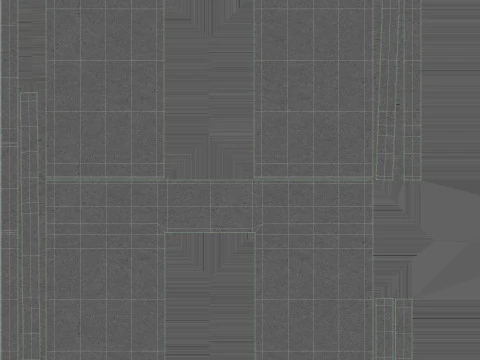 Stacked Concrete Wall Panels 3D Model