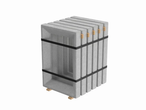 Бетонные оконные панели 3D Модель