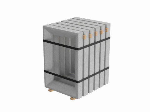 Concrete Window Panels 3D Model