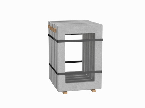 Concrete Window Panels 3D Model