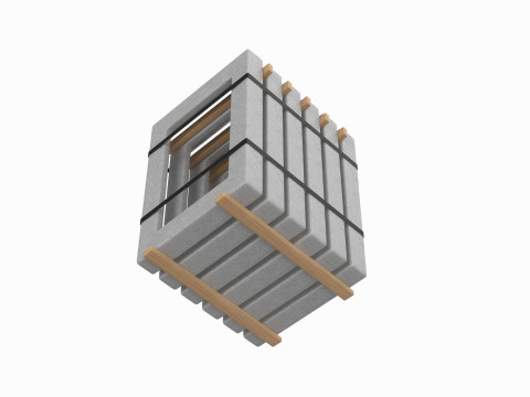 Concrete Window Panels 3D Model