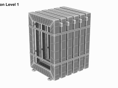 Concrete Window Panels 3D Model