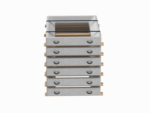 Stack Of Concrete Window Panels Model 3D