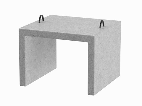Industrial Concrete Block Modèle 3D