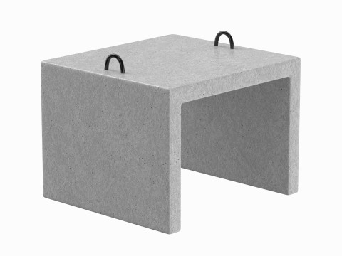 Industrial Concrete Block Modèle 3D