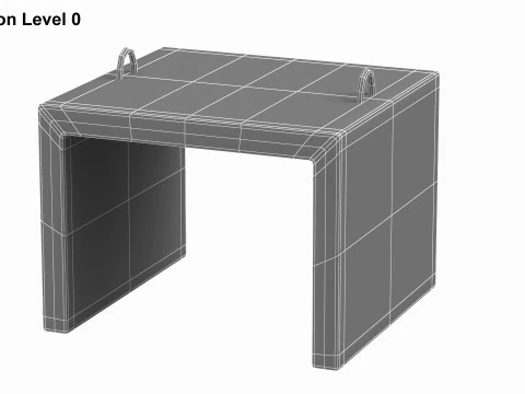 Industrial Concrete Block 3D Model