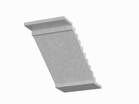 Concrete Stairs Collection 3D Model