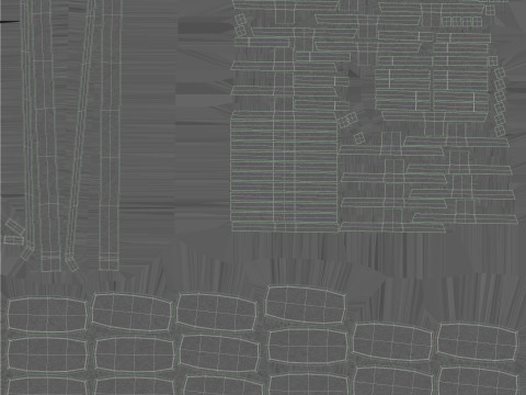 Concrete Stairs Collection 3D Model