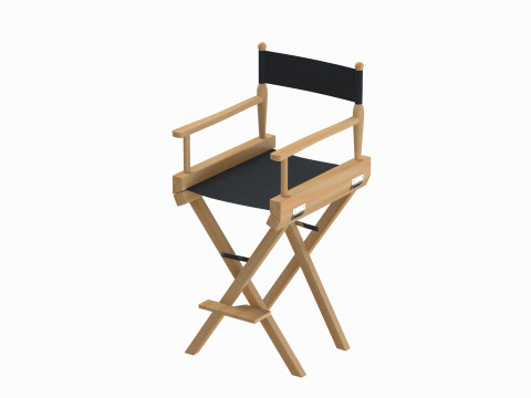 Movie Director Chair 3D Model