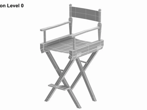Vorsitzender des Filmregisseurs 3D Modell