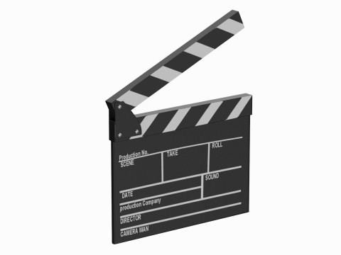Ardesia cinematografica Modello 3D