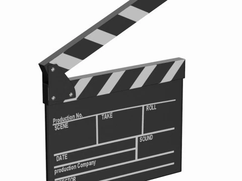 Filmtafel 3D Modell