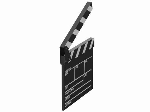 Filmtafel 3D Modell