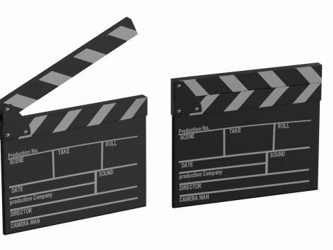 Filmtafel 3D Modell