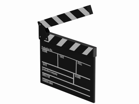Filmtafel 3D Modell