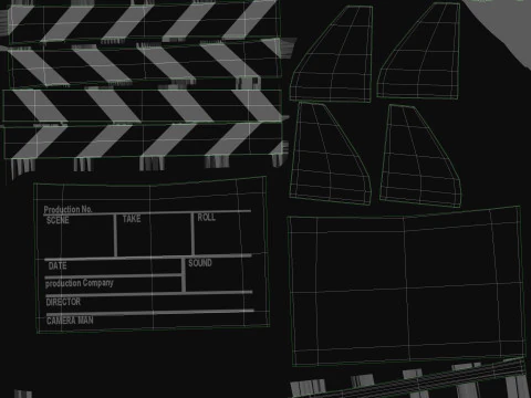 Filmtafel 3D Modell