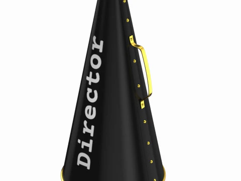 Old Movie Director Megaphone 3D Model