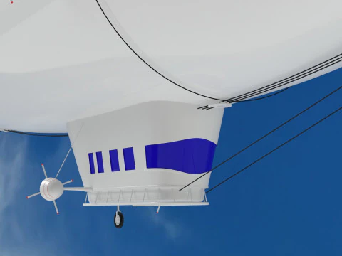 Good Year Blimp High Quality 3D Model