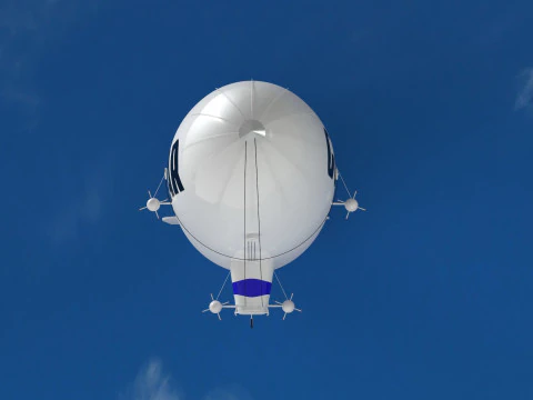 Good Year Blimp High Quality 3D Model