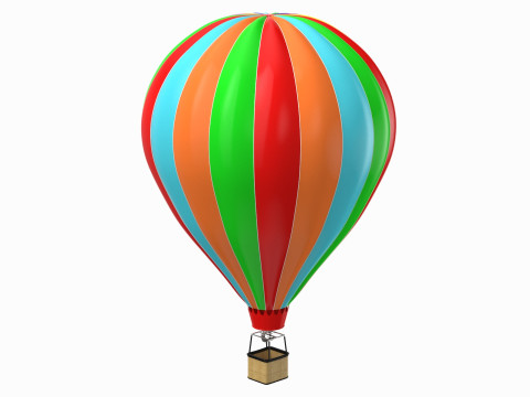 Hot Air Balloon 3D Model