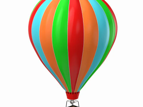 Hot Air Balloon 3D Model