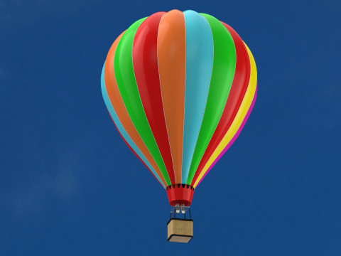 Hot Air Balloon 3D Model