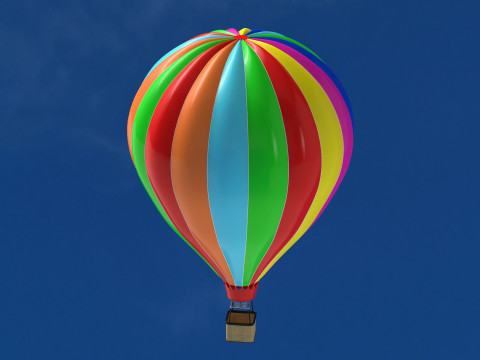 Hot Air Balloon 3D Model