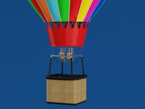 Hot Air Balloon 3D Model