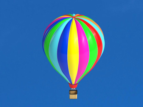 Hot Air Balloon 3D Model