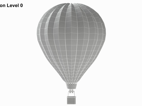 Hot Air Balloon 3D Model
