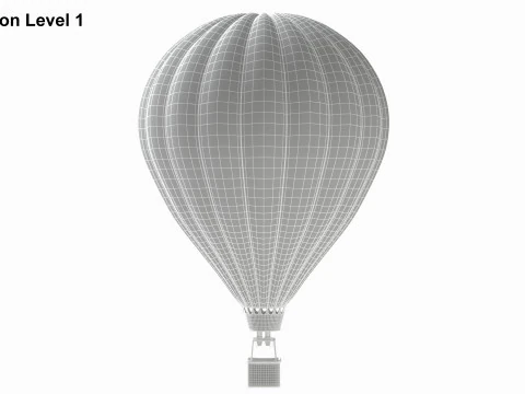 Hot Air Balloon 3D Model