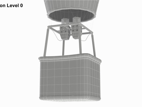 Hot Air Balloon 3D Model