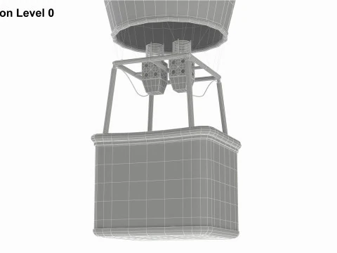 Hot Air Balloon 3D Model