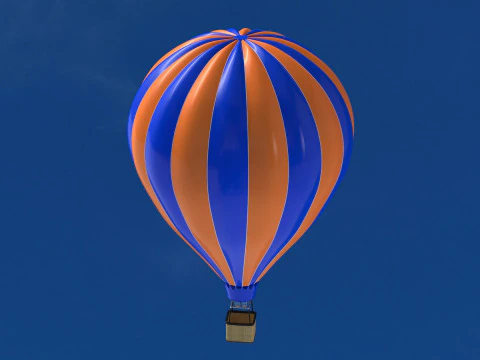 Hot Air Balloon 02 3D Model