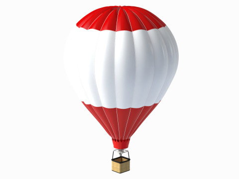 Balon na ogrzane powietrze 04 Model 3D