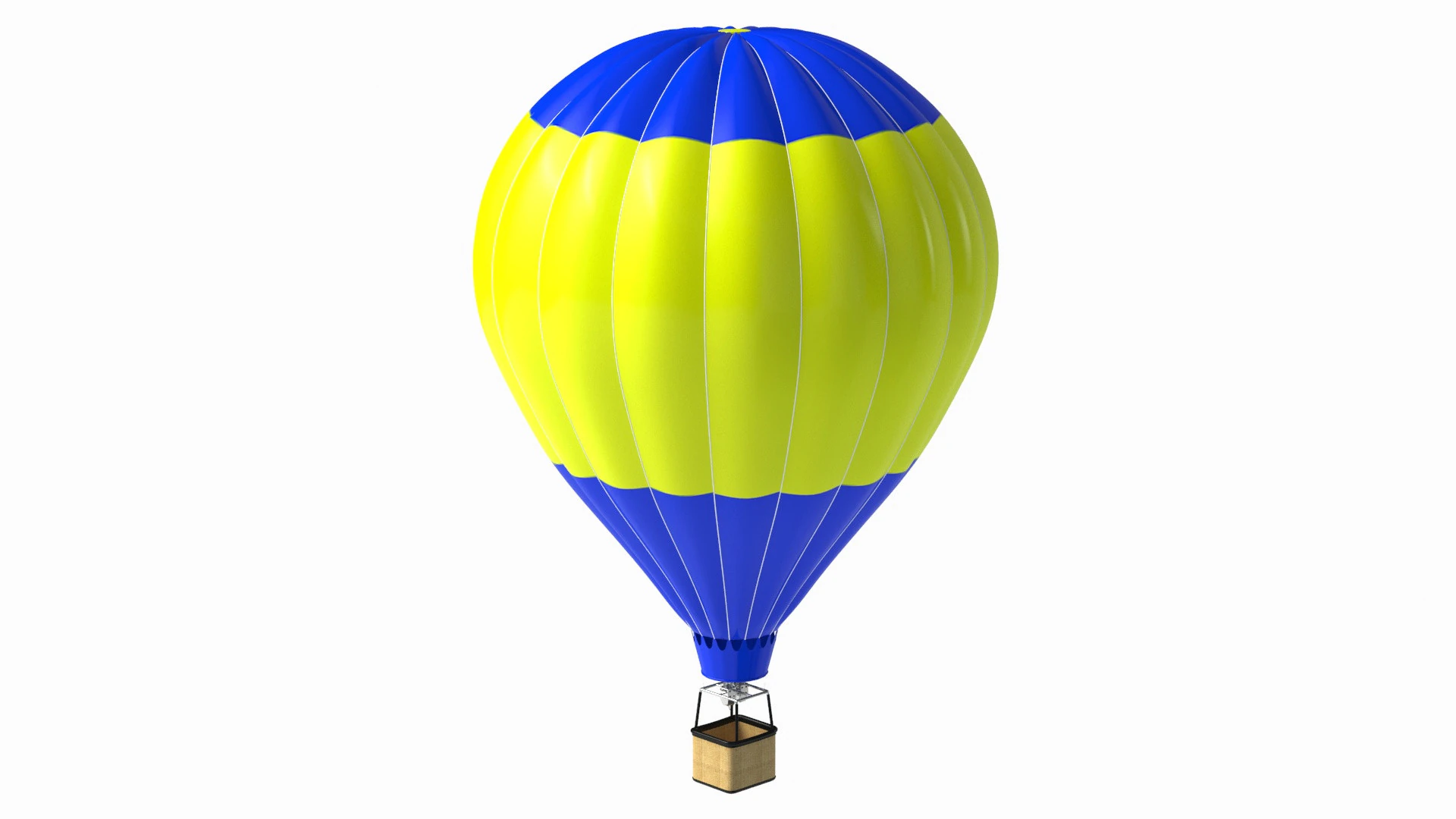 Hot Air Balloon 05 3D Model .c4d .max .obj .3ds .fbx .stl .blend 