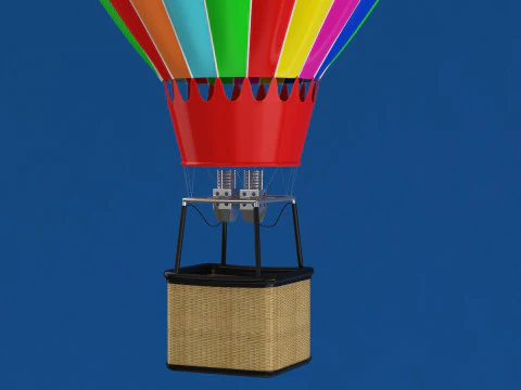 Hot Air Balloon Collection 3D Model