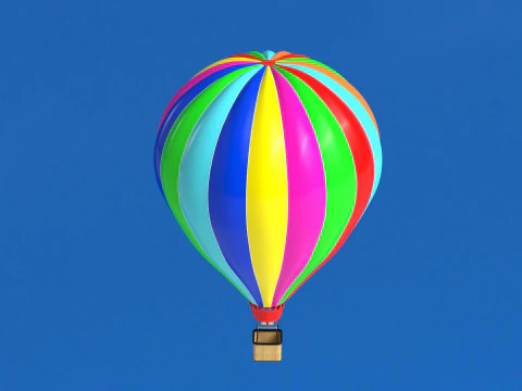 Hot Air Balloon Collection 3D Model